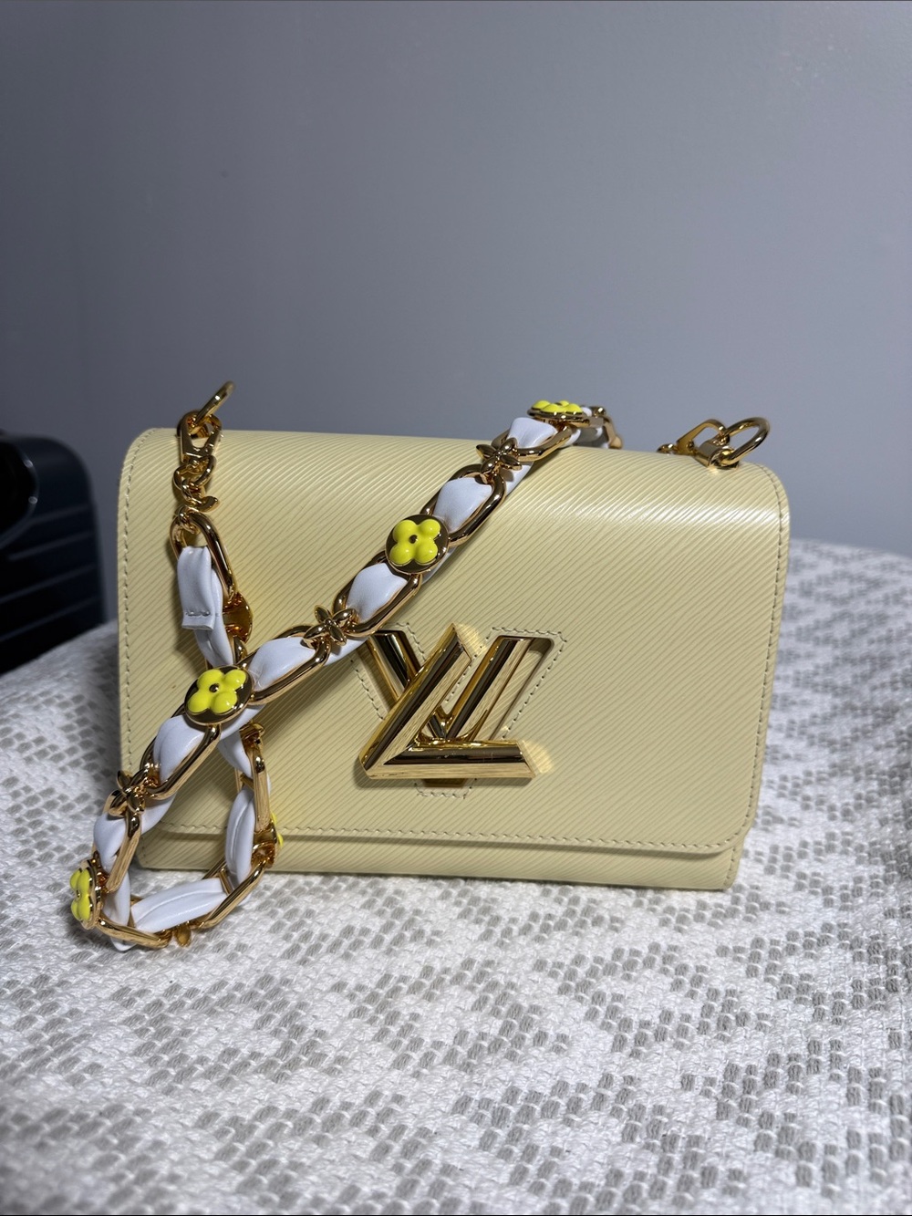 Louis Vuitton Yellow Epi Leather Chain Crossbody